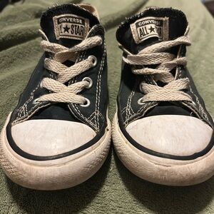 Converse Kids Black Canvas Sneakers
